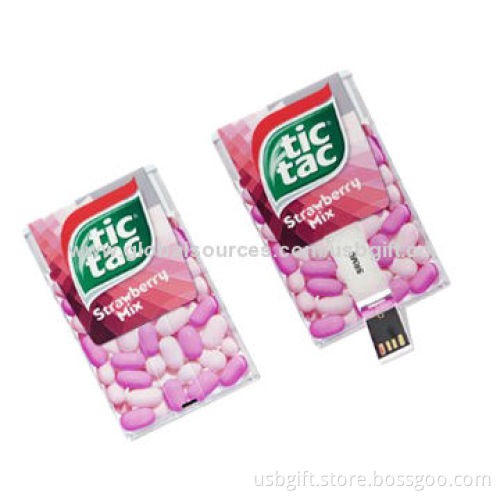 USB flash stick , 4GB capacity, credit card design, promotional gift